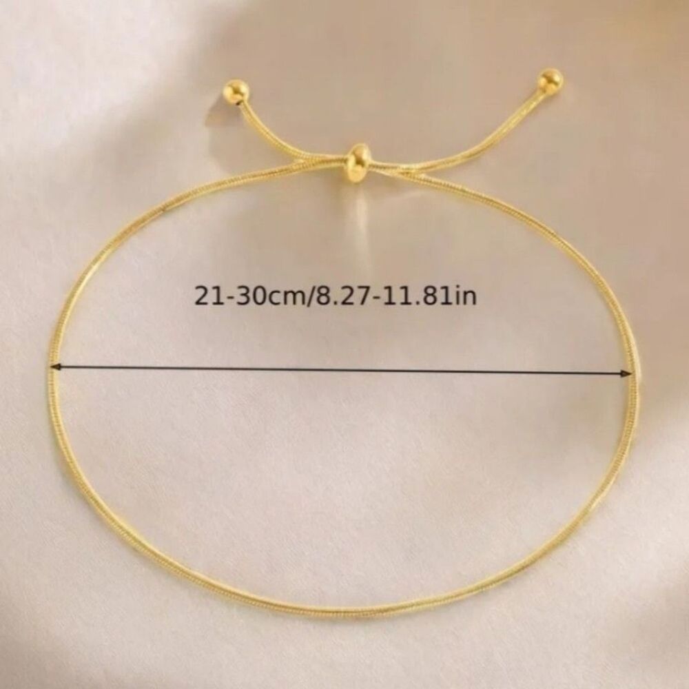 Ankle Bracelet Gold Snake Chain NWT - Picture 3 of 3